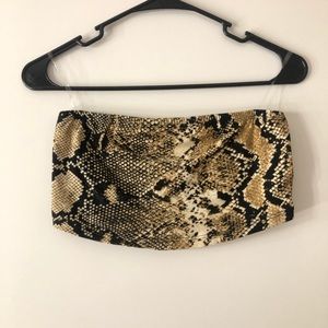 Snake skin bandeau!